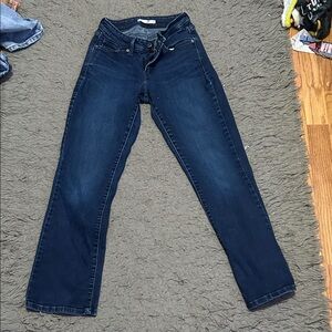 Levi's Dark Blue Straight Leg Women's Jeans